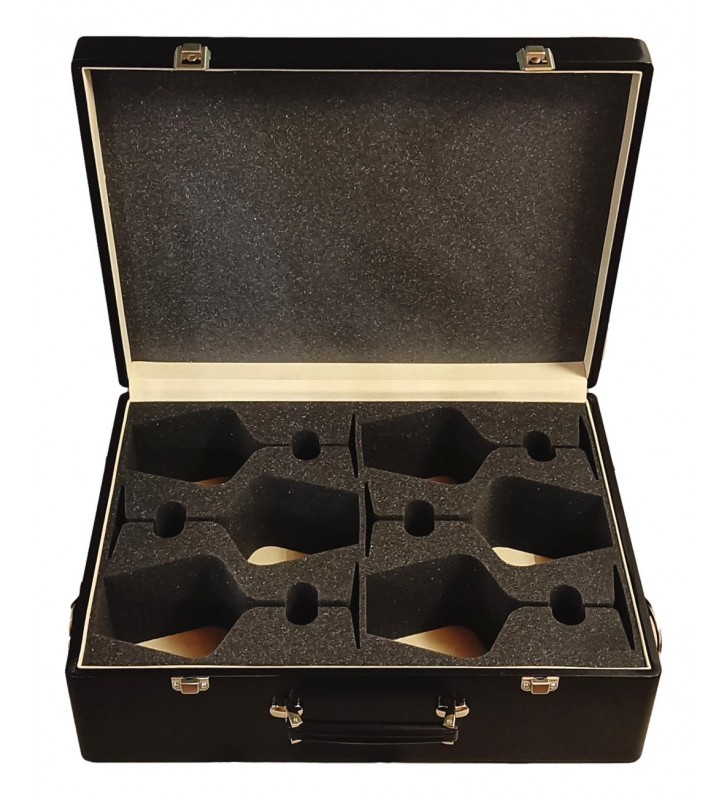 6 wine glasses Zalto Burgundy, eco-leather carrying case