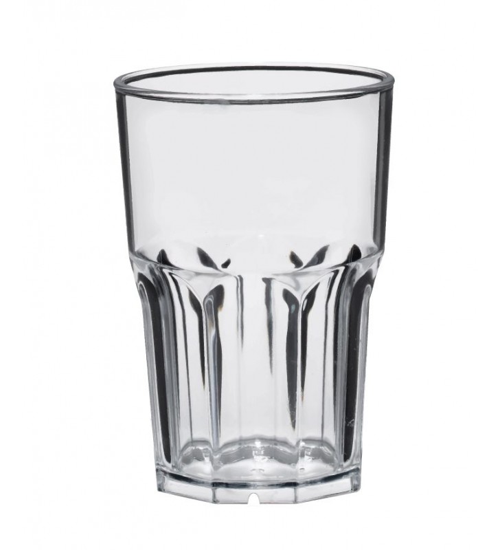 Bicchiere plastica tumbler infrangibile cl. 40 trasparente