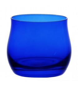 Olive oil glasses, cobalt blue