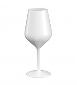 White Tritan cocktail plastic glasses