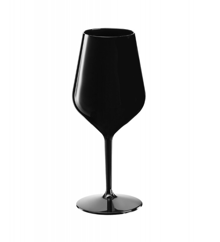 Calici plastica dura, colore nero, tritan vino e cocktail